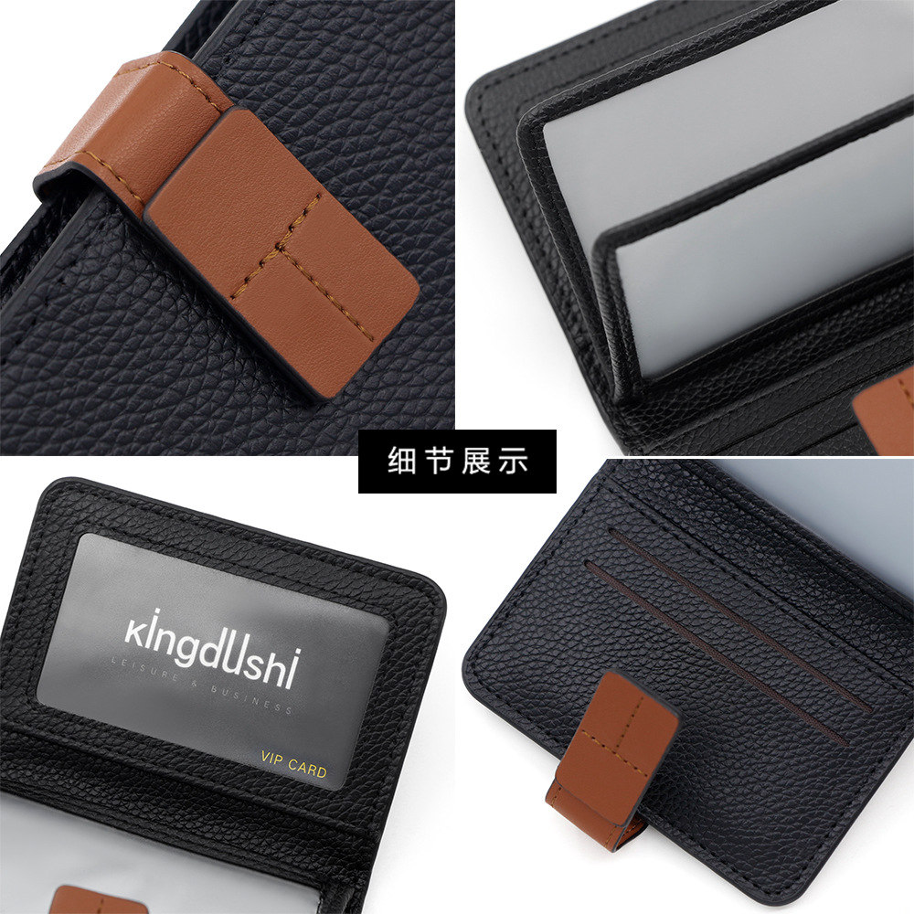 Nuevo tipo de bolsa de tarjetas de licencia de conducir exquisita bolsa de tarjetas de damas bolsa de tarjetas compacta ins viento red nicho diseño de contraste