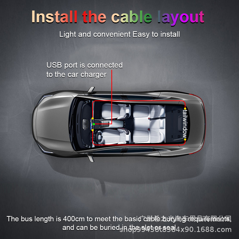 Cross-Border Car Led Devil Eye Light Sticker USB Car Devil Eye Led Display Screen Expression Car Atmosphere Light