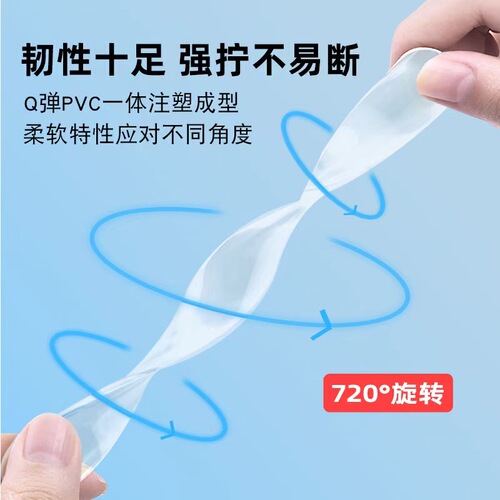 Household anti-collision handle silicone pad for refrigerator door, cabinet door, wall anti-collision transparent silent strip
