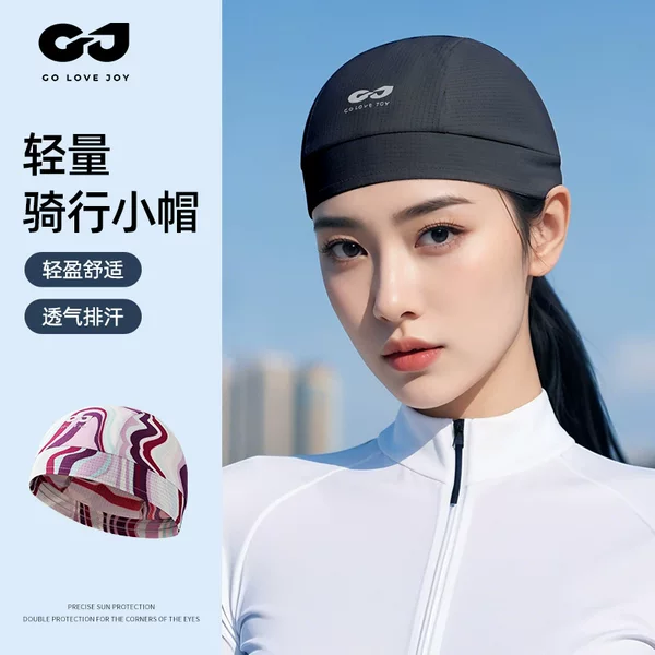 Leitch Lightweight Cycling Cap Breathable Mesh Sweat-Absorbent Sports Cap Men's and Women's Fitness Running Helmet Liner Hat