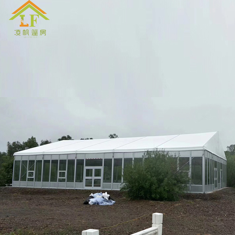 户外铝合金仓储篷房大型商业展览活动欧式人字顶帐篷德国工业大棚