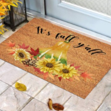 Alfombra de elemento de tema de verano transfronterizo alfombra de puerta de entrada antideslizante alfombra de entrada de cocina de baño absorbente