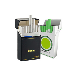 Fashion Trend Simple Cigarette Box Carton Printing Classic Flip-Top 20-Pack Capacity Cigarette Box Customization Wholesale