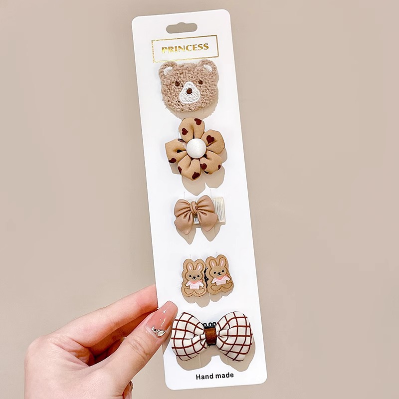 Horquilla de los niños bebé no duele el abrigo del pelo flequillos rotos horquilla tocado niña bebé clip pelo accesorios