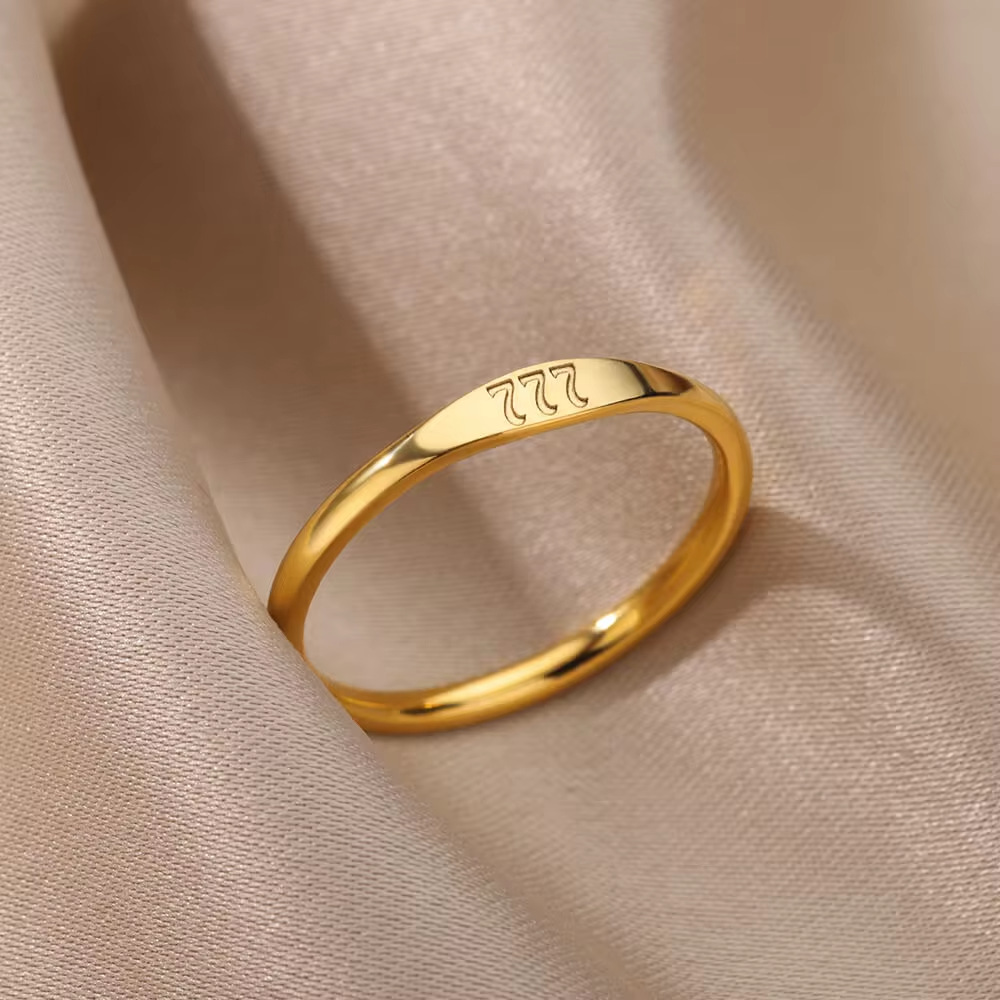 5g Weight 0.03µm-0.05µm Gold Plating Thickness PVD Coated Gold Plating Process Real Gold Plated Plating Material Rings Classification 18K Gold Plating Color 10, 7, 9 Ring Size 1 Piece Quantity Daily Occasion 304 Stainless Steel Material Number Pattern All Seasons Season Unisex Gender Simple Style Style Waterproof Non Tarnish, Plating Craft PVD Coated Real Gold Plated 18K Gold Number 304 Stainless Steel Simple Style Waterproof Non Tarnish Rings 10
