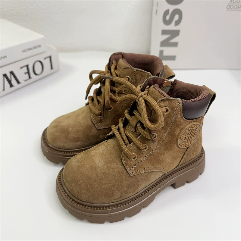 Martens, детские демисезонные полусапожки для отдыха, оптом, корейский стиль, мягкая подошва
