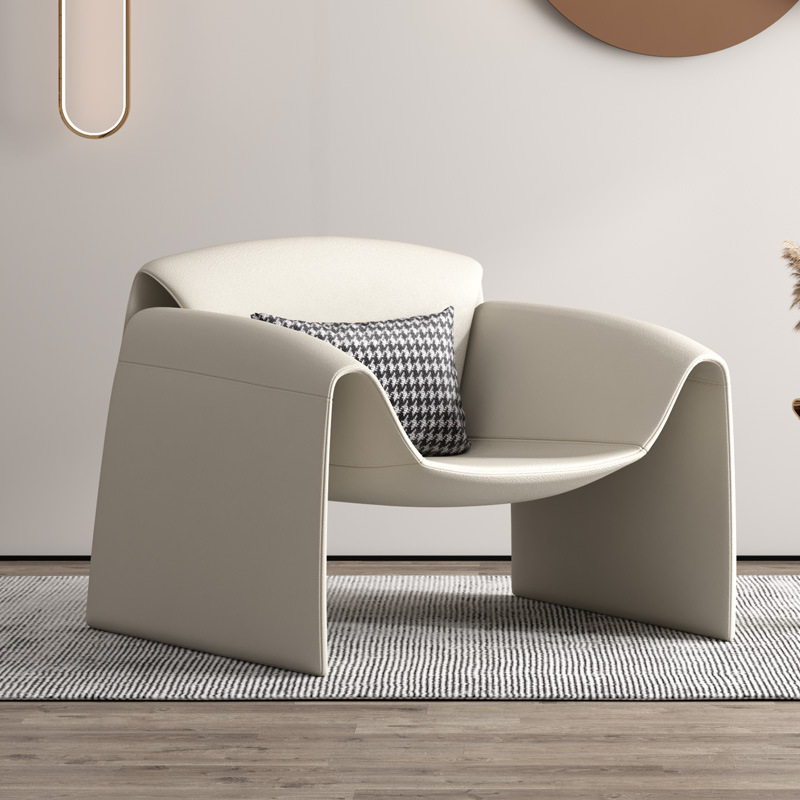 Кресло-диван Zuozuo Sofa молочная кожа