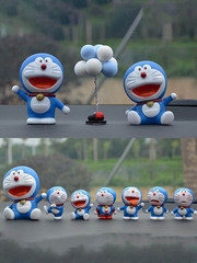 汽車擺件機器貓可愛哆啦A夢動漫卡通手辦網紅車內飾品車載公仔男