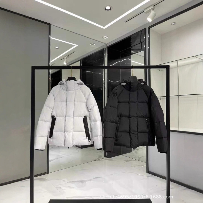 Large goose down jacket, the same style as Ouyang Nana's, capsule black label puffer jacket, unisex outerwear, 2602LB