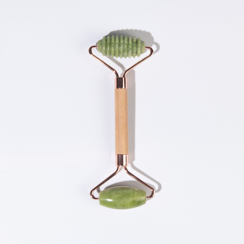 Natural jade roller factory wholesale facial beauty massager set Xiuyan jade roller facial massage stick