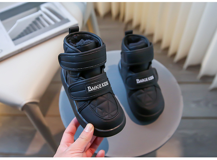 Neve per ragazzi inverno 2023 nuovi stivali caldi alti per bambini, scarpe di cotone impermeabili e antiscivolo,_voghion.com