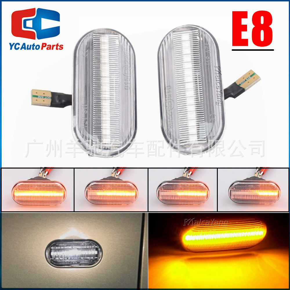 Adecuado para Nissan qijun qiwei qashqida Pathfinder Fender luz de giro dinámico que fluye luz lateral
