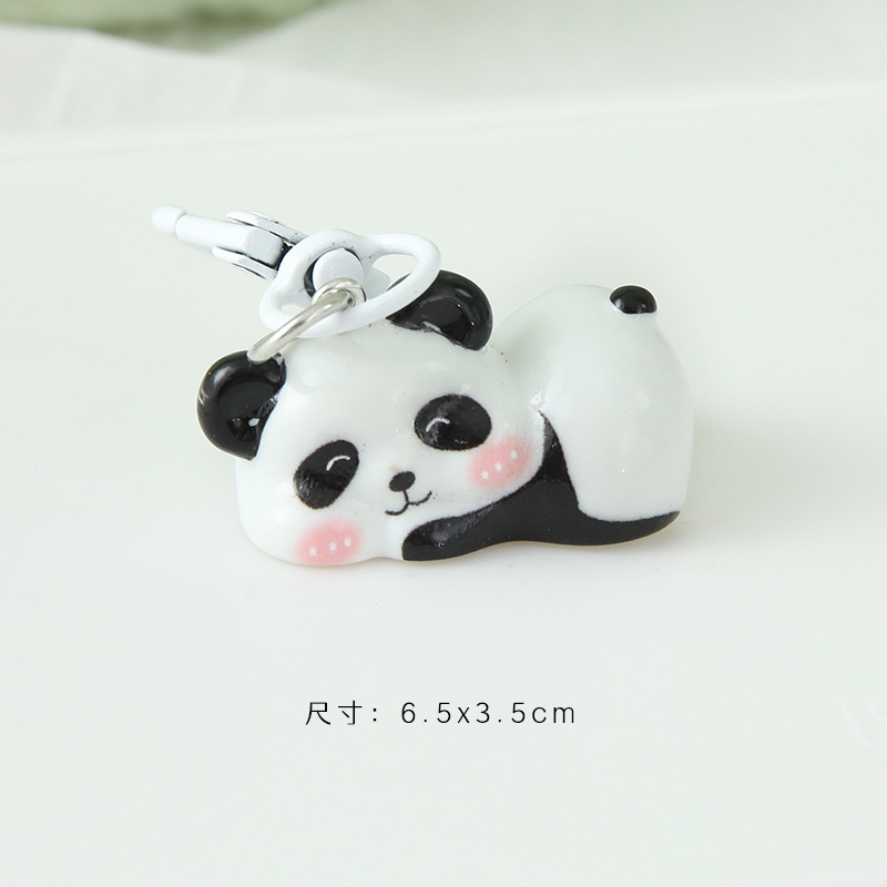 귀여운 판다 키링/엎드린 판다
