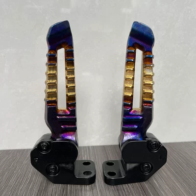 Suitable for Tank 150Cc Southern 125 Motorcycle Colorful Electric Vehicle Foot Pedal (Motorcycle pedals) - dark-blue