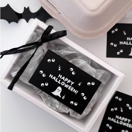 4枚価格の新型ハロウィーン長方形diy焙煎包装装飾シールはシンプルな横縦版粘着紙を貼る|undefined