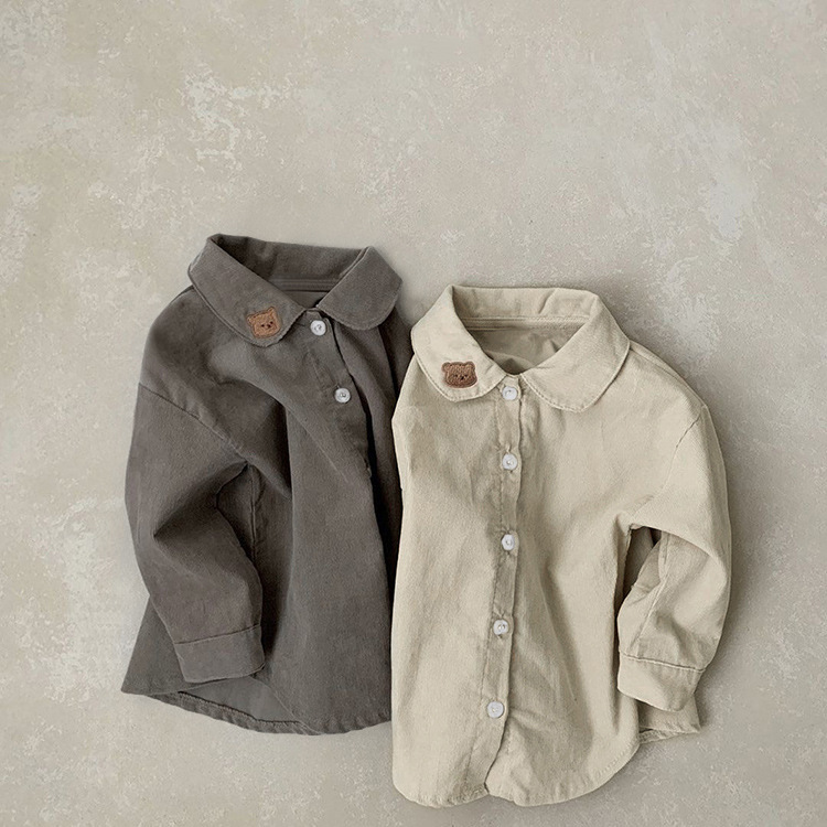 Niños primavera camisa casual Corea del Sur ropa de los niños primavera nueva ropa bebé otoño Niños Niñas camisa manga larga