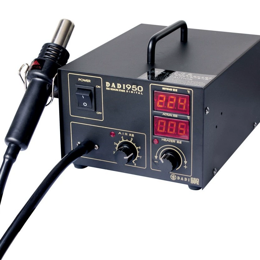 Термофен с цифровым дисплеем сварочная станция модель станции сварки горячим воздухом: DADI 950