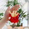French fries golden metal buckle