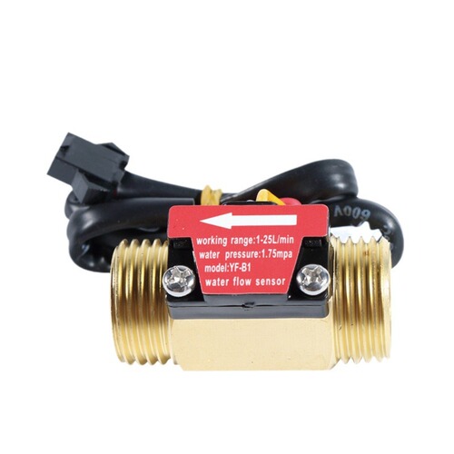 Hall flow meter, good accuracy flow meter 4 points, B1 tube all-copper water flow sensor, factory direct supply