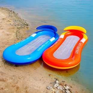 Inflatable Water Floating Bed Floating Mat Amusement Park Toy Lying Swimming Ring Swimming Floating Mat Internet Celebrity Swimming Ring Reclining Lounge Chair