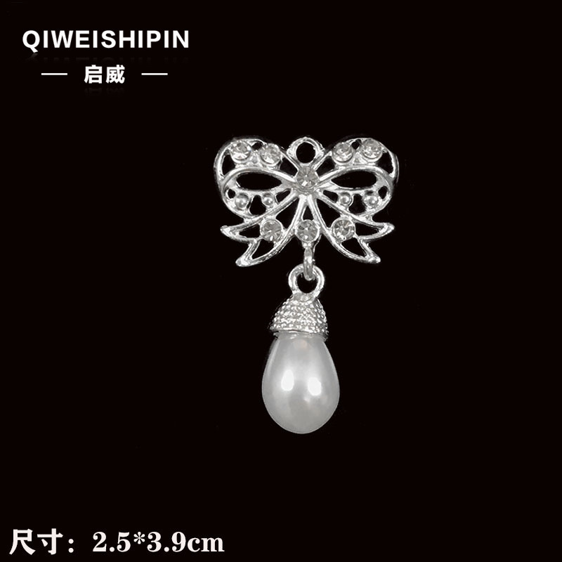 Qiwai 新しいクリエイティブ diy ダイヤモンドパールフラワー太陽神花宝石ペンダント蝶ネクタイアクセサリー合金アクセサリー|undefined