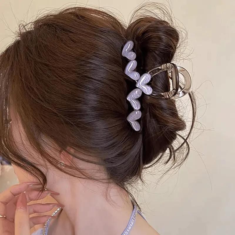 女性用ヘアピン、高級感のある韓国東大門と同じスタイルのヘアピン、後頭部のシャーククリップ、女性用ヘアアクセサリー|undefined