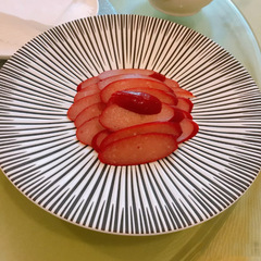 Hotel supplies cold dish plate round glaze integrated dish creative tableware arrangement artistic dish Dagon creative