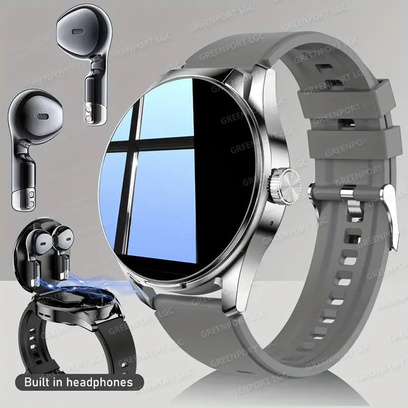 temu クロスボーダー人気スポーツ アウトドア スマートウォッチ D8 ツーインワン TWS Bluetooth 通話心拍数スポーツ睡眠