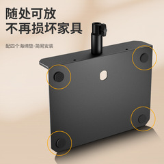 懶人手機支架隱藏平板支架金屬懸臂床頭桌面平板支架伸縮直播自拍