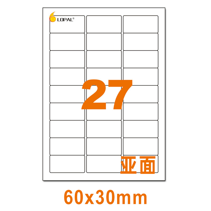 서브페이스 27 60*30mm 80 매/가방