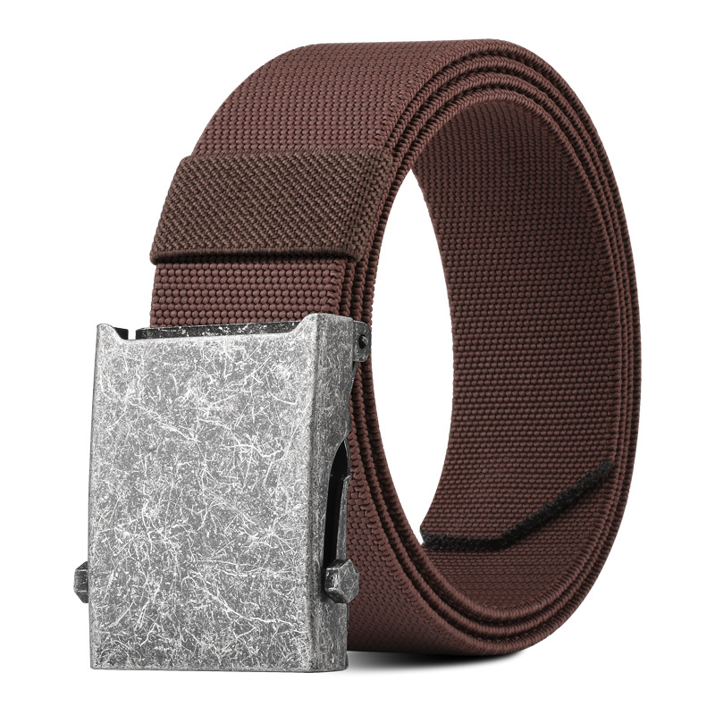 Ancient silver buckle coffee color