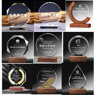The new crystal trophy medal listed high-end graduation season souvenir ornaments company awards staff competition wholesale