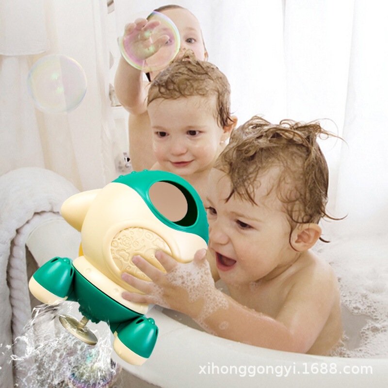Baby Bath Toy Rotating Water Spray Rocket-Powered Rotating Water Spray Bathroom Shower Head for Children's Bathing