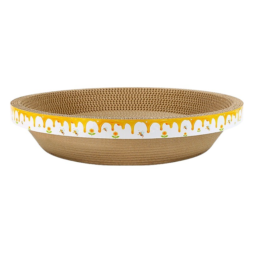 Gato tablero del rasguño nido de gato integrado resistente al desgaste resistente a los arañazos redondo extra grande de papel corrugado gato juguete entrega envío gratis