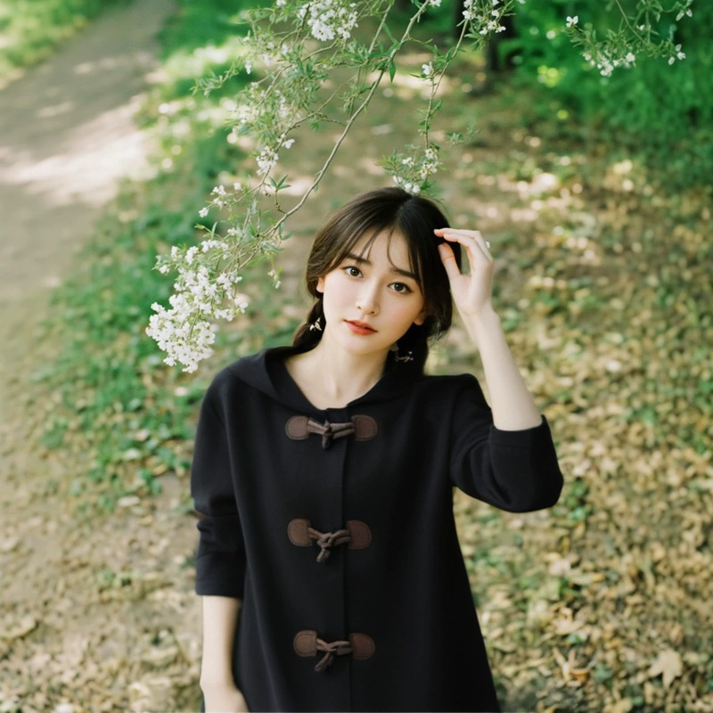 Double-sided Long Wool Coat, Women’s Plus-Size, Korean Style, Demi‑season Thickened