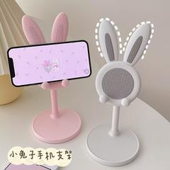 リトルラビット携帯電話ホルダー~insは学生デスクトップ、怠惰な家庭用自撮りライブブロードキャストサポートスタンドを昇降して調整できます