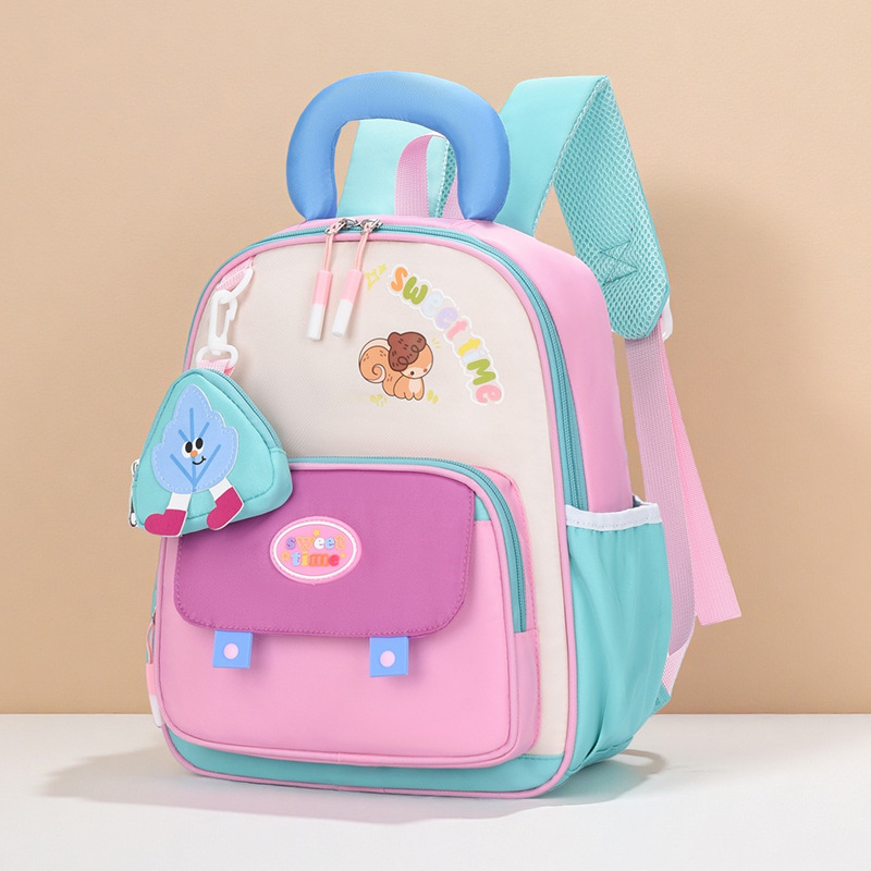 Jardín de infantes mochila para niños nueva mochila de dibujos animados transpirables para niños de 3 años y 5 años de edad, niñas mochila ligera