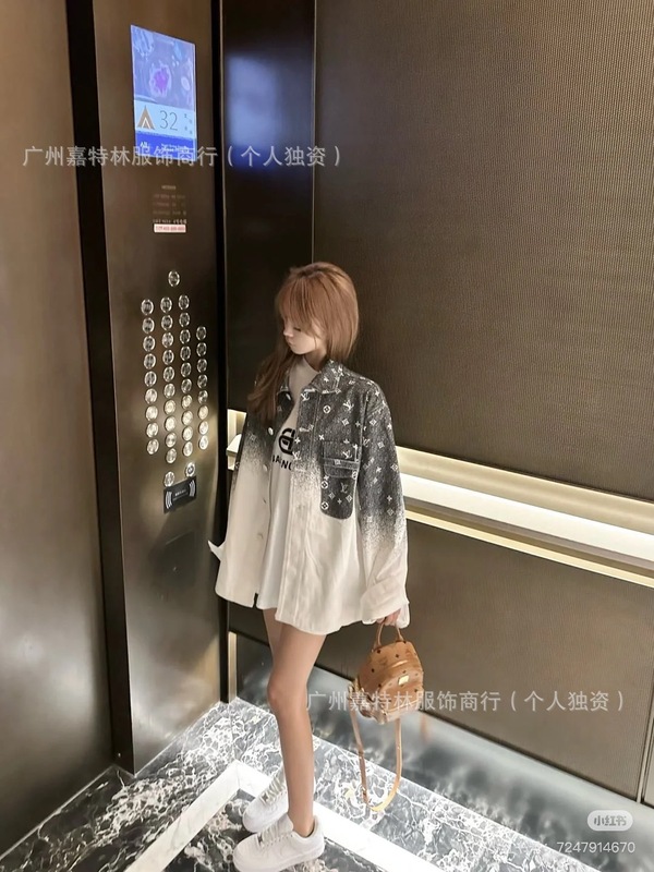 广州驴家新款满印星空渐变牛仔外套夹克宽松休闲男女驴家牛仔外套|undefined