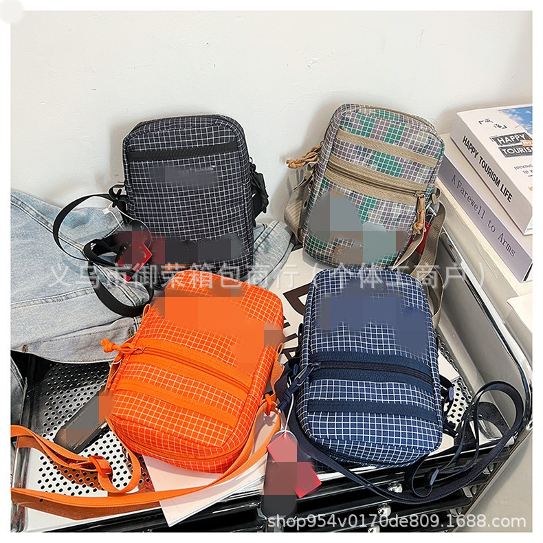 s家轻便容量大旅行包华夫格布袋包休闲慵懒风单肩斜挎防水托特包