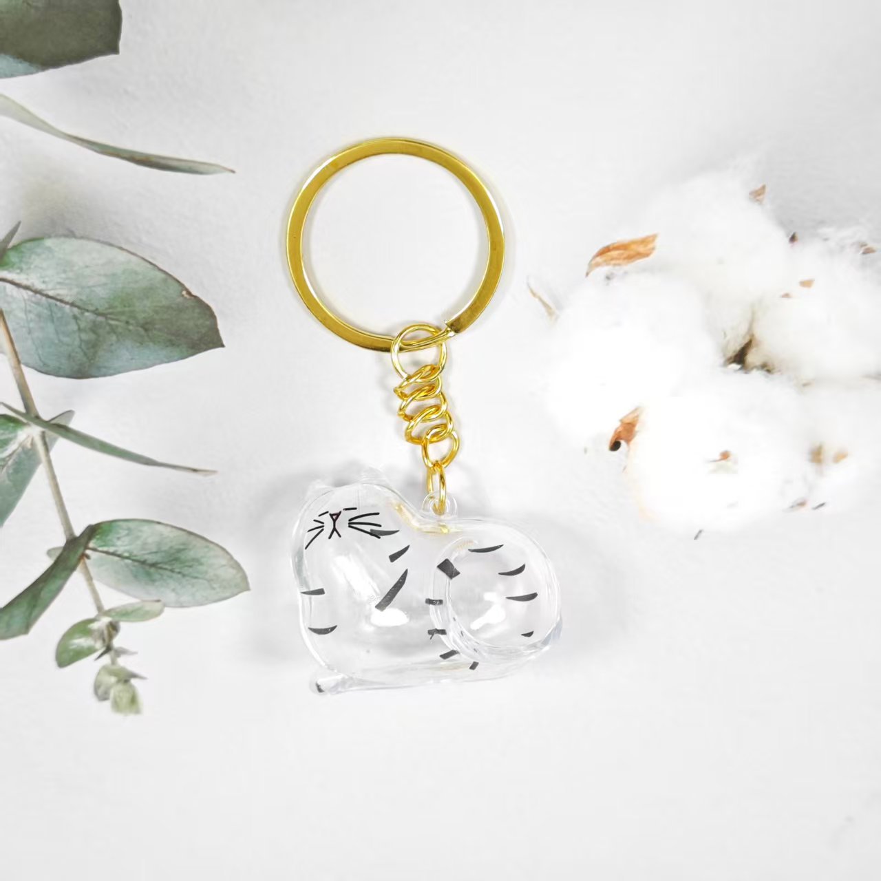 Caja de Almacenamiento Transparente para Pelo de Gato, Popular Transfronterizo, Cápsula para Guardar Pelo de Gato, Bolsa Conmemorativa, Llavero, Colgante para el Cuidado del Gato