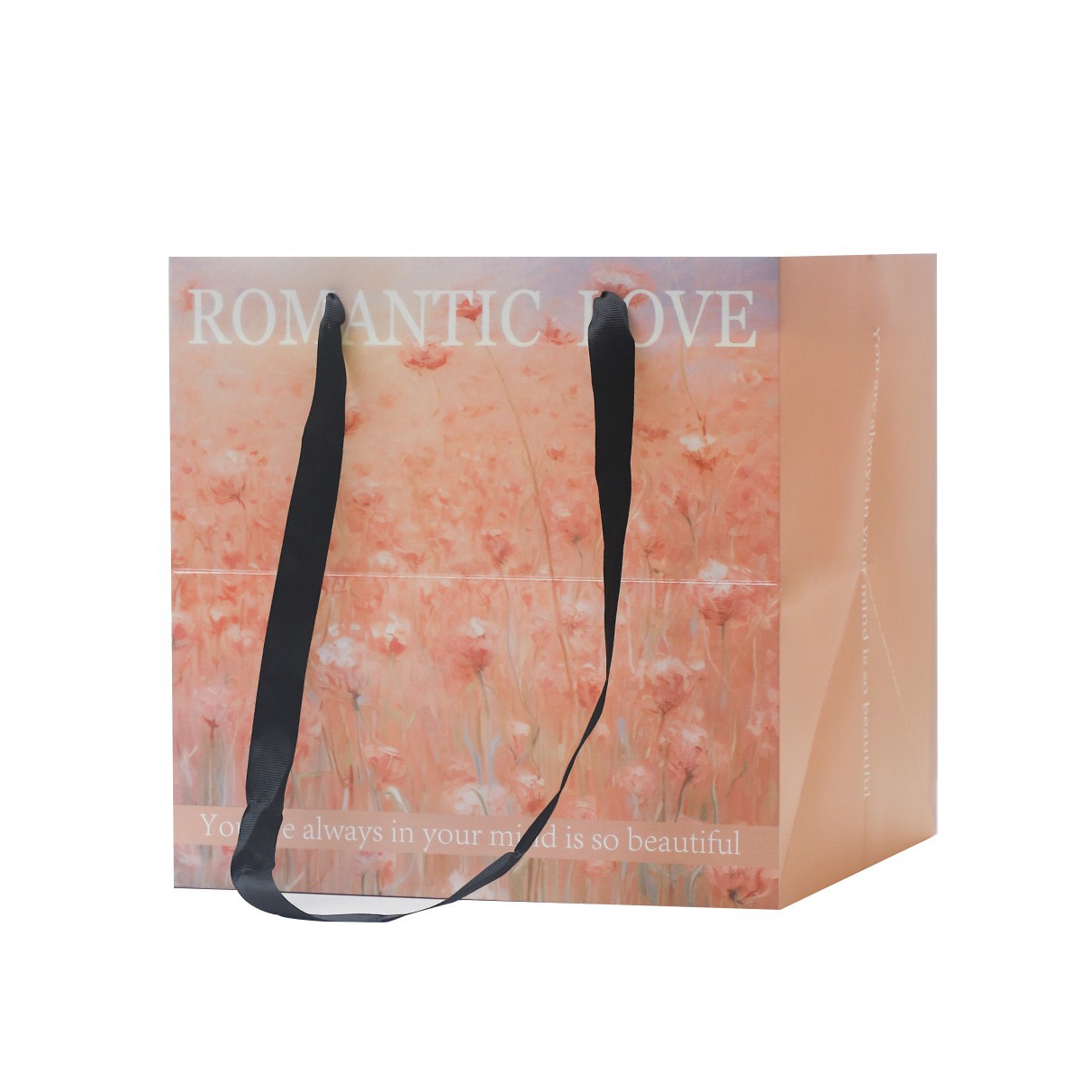 Nuevo estilo de pintura al óleo de siete colores cordier inglés bolsa de flores rojas flores materiales de embalaje de flores bolsa de flores