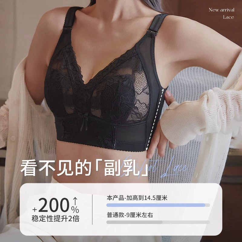 Sexy ultra thin underwear, supporting summer bra, plus size
