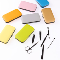 電泳黑色7件套修甲套美甲工具套裝指甲刀美容指甲剪指甲鉗套裝