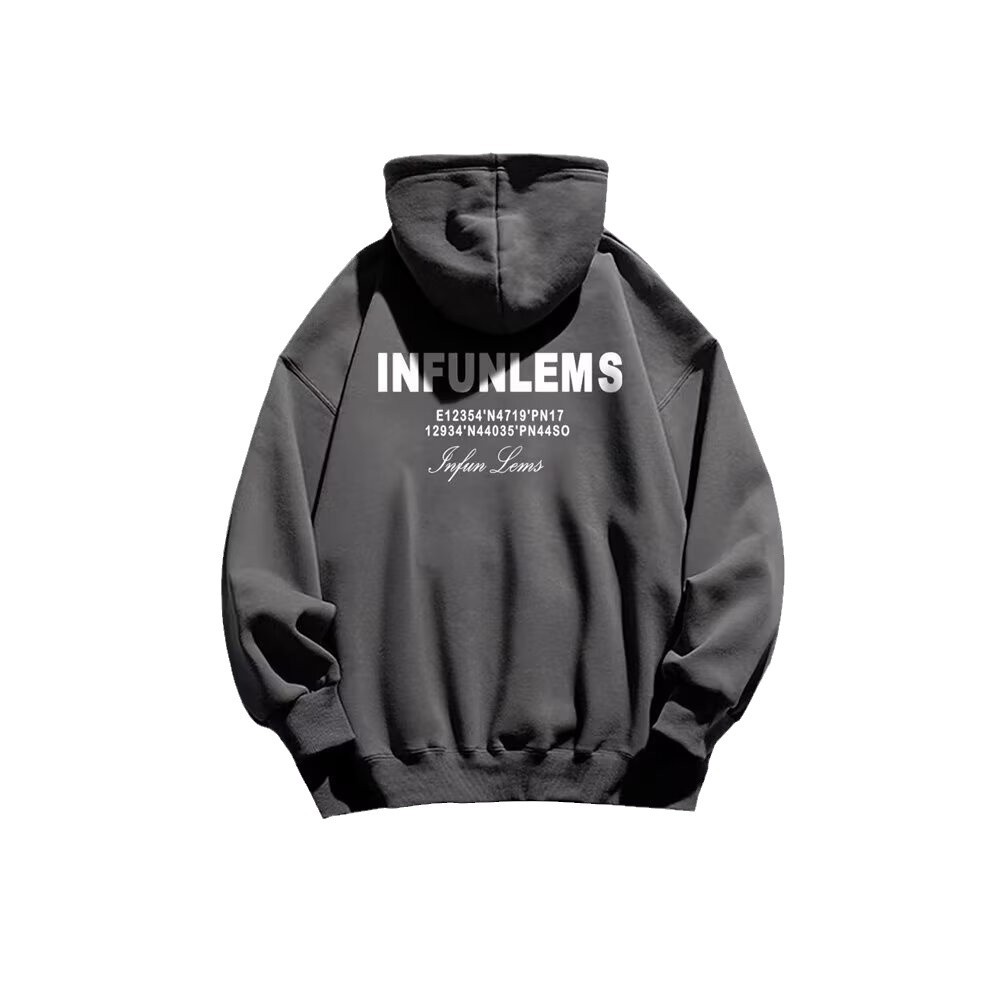 帽子付きのパーカーのメンズの新型秋冬のベルベットの保温アメリカのファッションブランドのアルファベットのプリントの学生は服のコートに行きます。