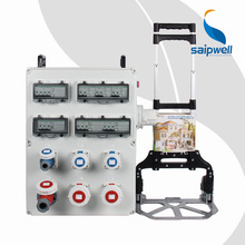斯普威尔生产小推车插座配电柜 监控电源插座柜 手提临时电源箱