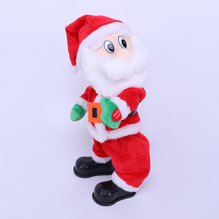 Papá Noel eléctrico música decoración navideña muñecas decoración navideña decoración navideña juguetes