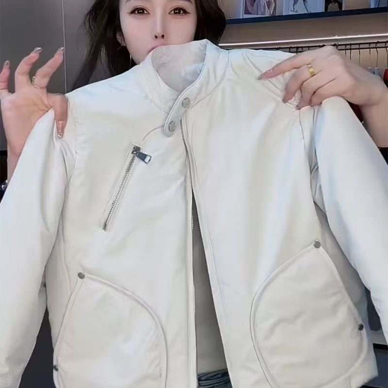 Quilted Jacket for Women, Short Style, 2026 Spring New Baseball Jacket, Biker Jacket, American-Style Pilot Jacket, Women's Top