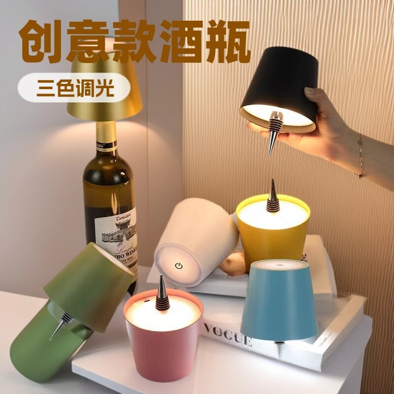Cross-Border Trade Wholesale Wine Headlamp Embedded Table Lamp Outdoor Camping Mobile Dining Table Decoration Lamp Usbled Lamp Cross-Border Trade Wholesale Wine Headlamp Embedded Table Lamp Outdoor Camping Mobile Dining Table Decoration Lamp Usbled Lamp