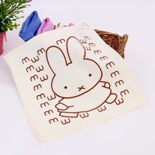 厂家批发幼儿园方巾 卡通吸水儿童小毛巾 超细纤维童巾礼品毛巾