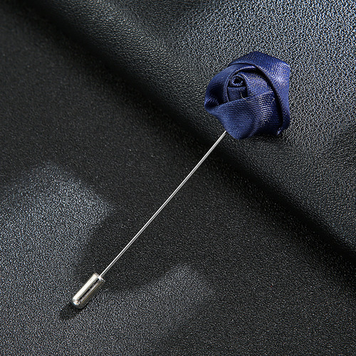 Red Wedding Decor Accessories Rose Flower Brooch, Blue Rose Boutonniere Pin for Suit Collar